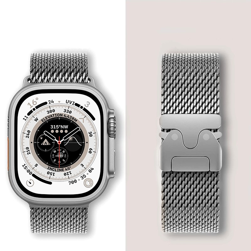 Mesh Coil Strip - Tali Milanese Loop untuk Apple Watch
