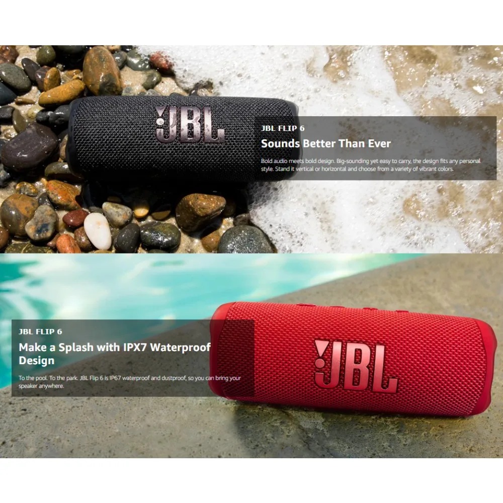 JBL FLIP6 Speaker Bluetooth Po - Jbl Speaker Flip 6 ulasan dan harga